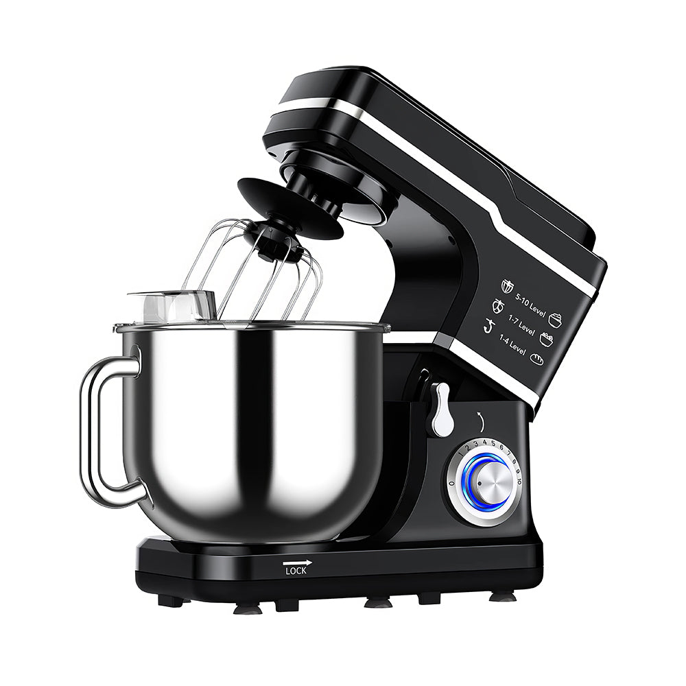 7.5QT Stand Mixer 660W 10-Speed Tilt-Head with Dough Hook & Whisk
