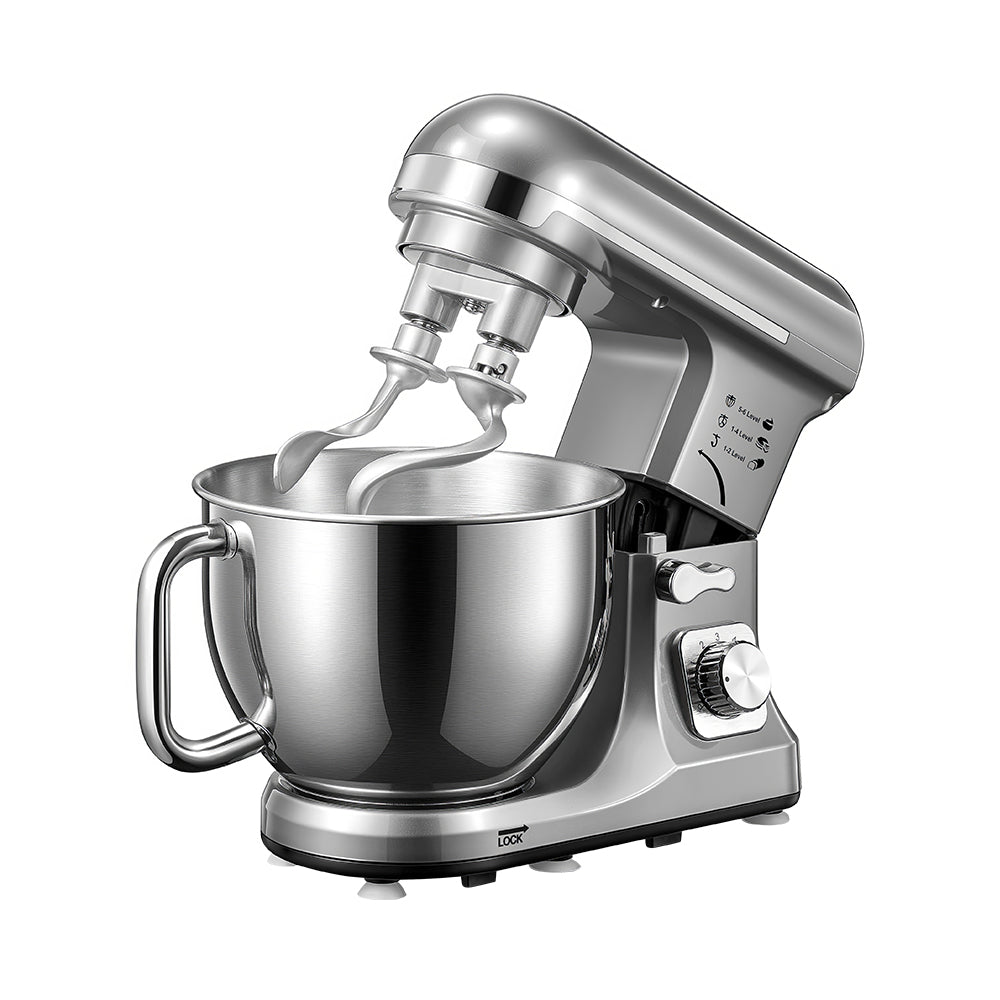 6-Speed Stand Mixer with Double Dough Hooks, 5.5Qt Tilt-Head Bowl