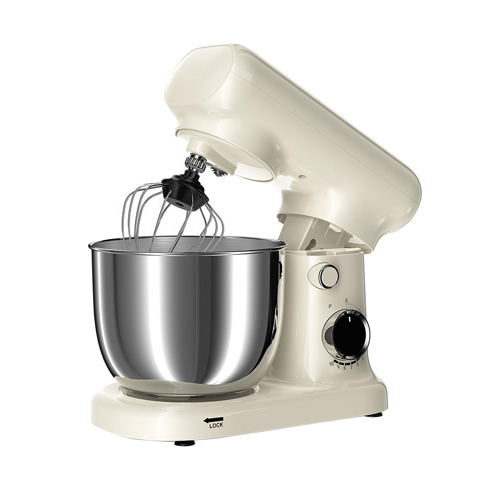 Dual Bowl Stand Mixer 300W, 10-Speed Electric Kitchen Food Mixer