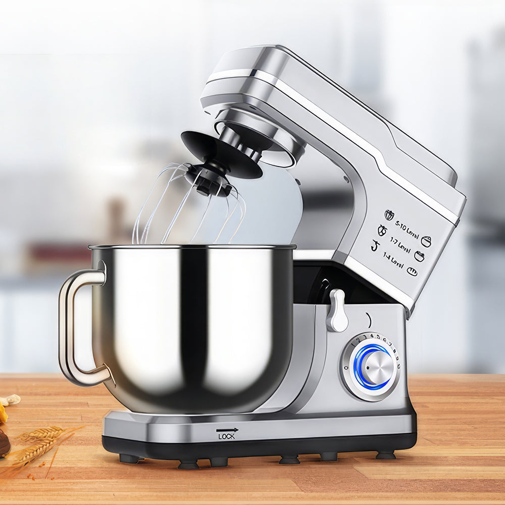7.5QT Stand Mixer 660W 10-Speed Tilt-Head with Dough Hook & Whisk