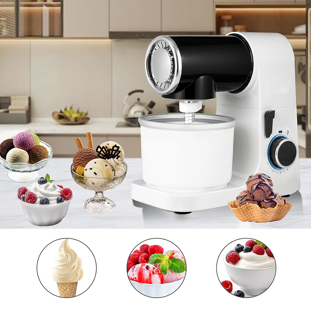 6.5QT Stand Mixer with Ice Cream Maker, 700W Multifunctional Mixer