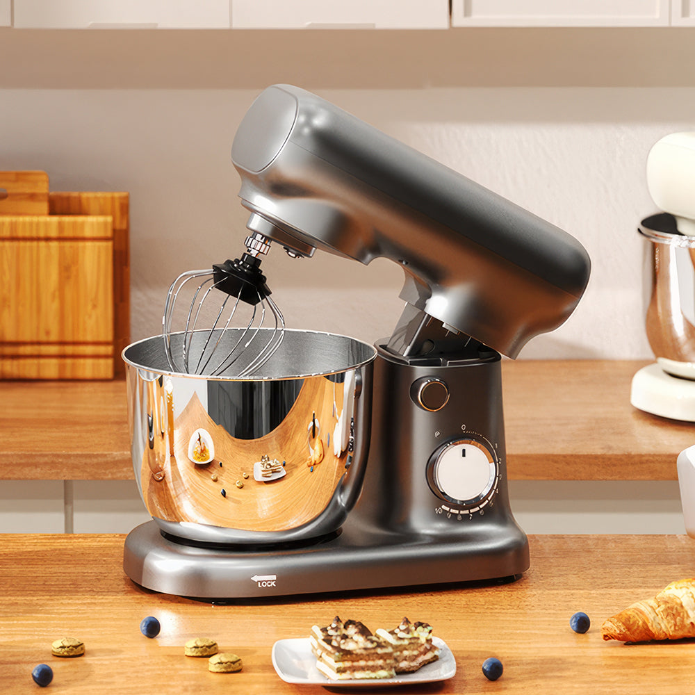 Dual Bowl Stand Mixer 300W, 10-Speed Electric Kitchen Food Mixer