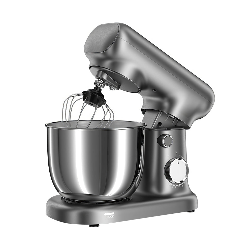 Dual Bowl Stand Mixer 300W, 10-Speed Electric Kitchen Food Mixer