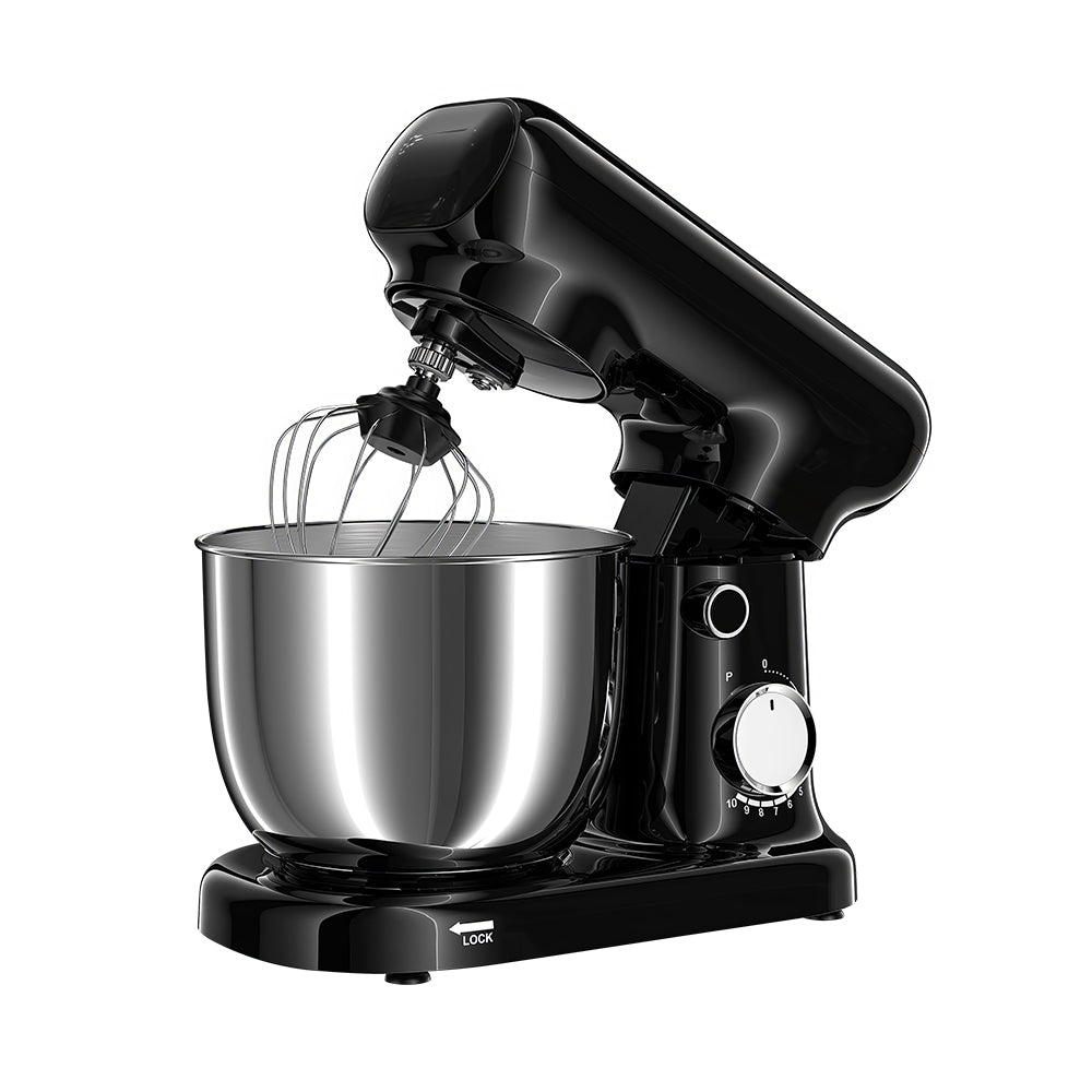Dual Bowl Stand Mixer 300W, 10-Speed Electric Kitchen Food Mixer