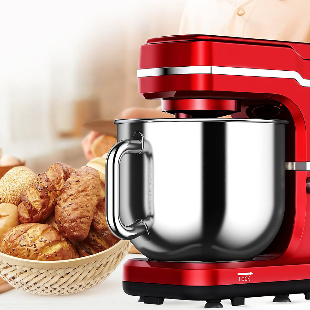 7.5QT Stand Mixer 660W 10-Speed Tilt-Head with Dough Hook & Whisk