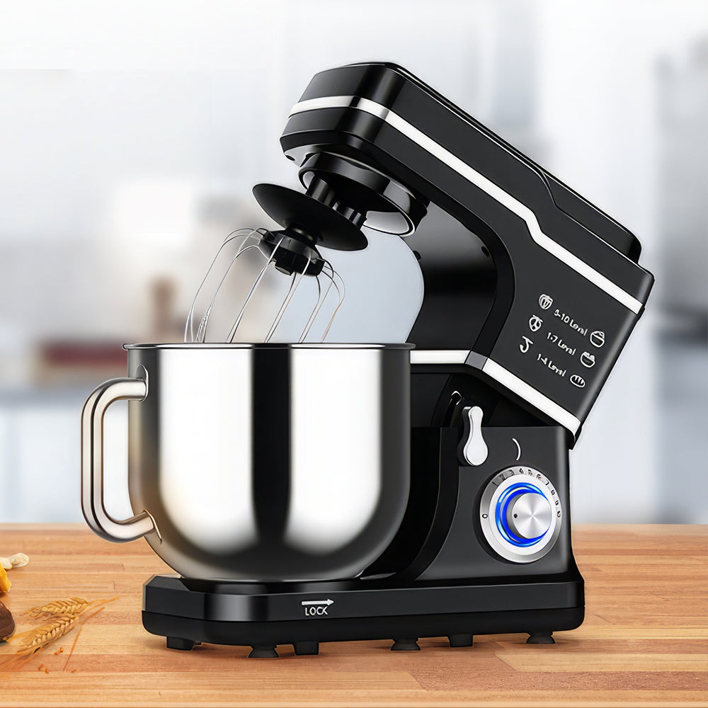 7.5QT Stand Mixer 660W 10-Speed Tilt-Head with Dough Hook & Whisk