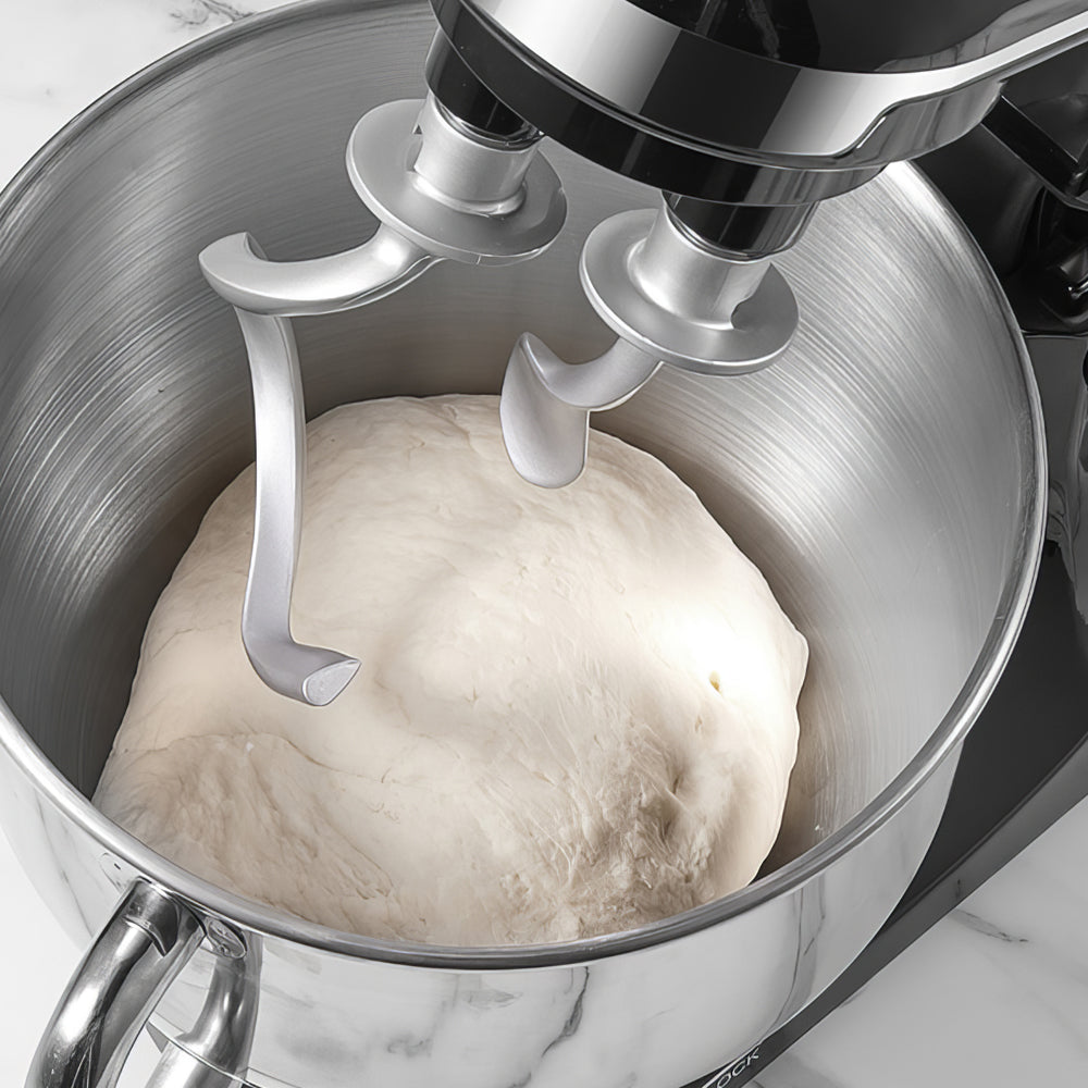 6-Speed Stand Mixer with Double Dough Hooks, 5.5Qt Tilt-Head Bowl